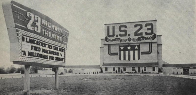 US23 Drive-In from the the 1952 Theatre Catalog