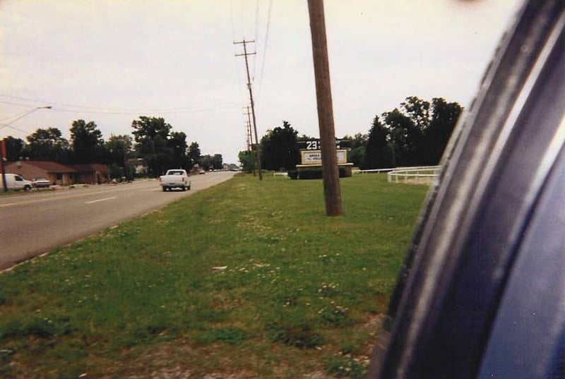 This is another picture of the marquee. We didn't see a movie while we were there, but my mom told me that she used to go there with my father.