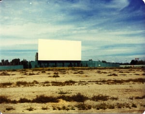 Drive-In Screen Year After Closure
