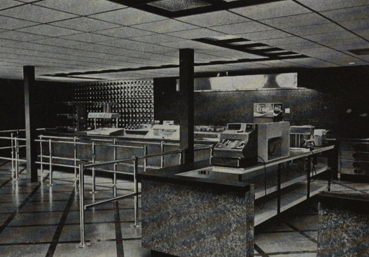 Wayne snack bar interior shot from the February 14, 1972 issue of Boxoffice magazine