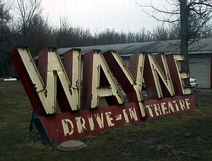 The Wayne marquee saved from demolition by Whit Whitworth