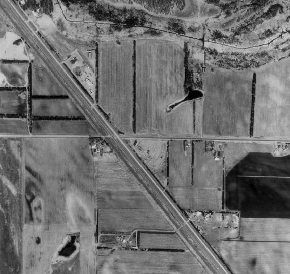 Aerial view from Satellite