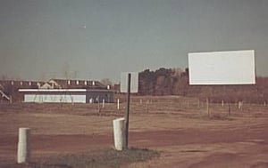 screen, field, and projection booth/concession stand(from driveintheater.com)