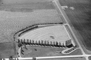 Aerial view. Part of the Mart Collection, courtesy of the Minnesota Historical Society.
