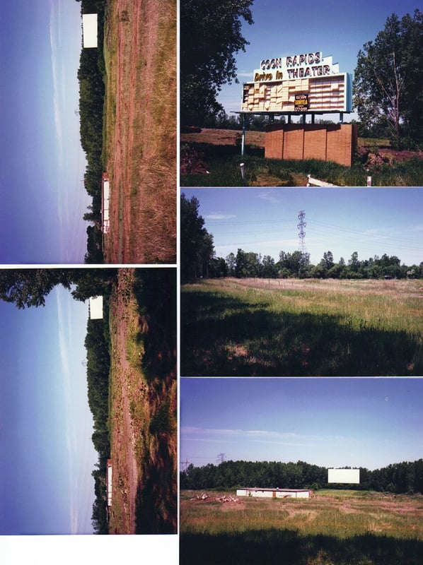 The old Coon Rapids Drive-In shortly after being closed in 1985...