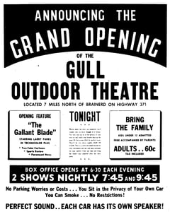 Grand Opening Announcement.  Brainerd Daily Dispatch, page 9.
