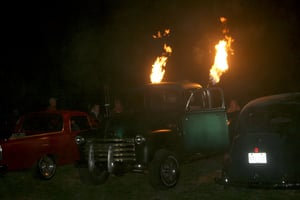 The Long Prairie Drive In Theaters annual classic car night