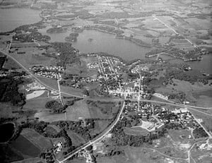 aerial photo from the Vincent H Mart collection