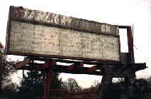 Your classic abandoned marquee on the edge of anytown USA. This marquee has since been removed.
