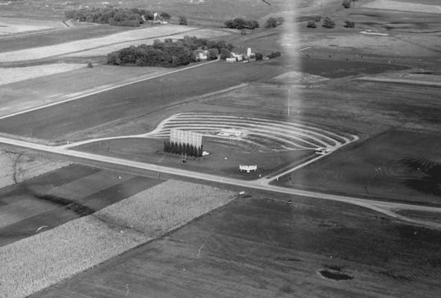 Aerial view. Part of the Mart Collection, courtesy of the Minnesota Historical Society.