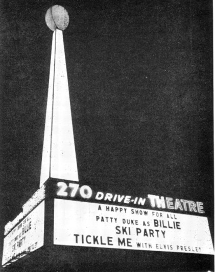 The 270's marquee, in the early days.