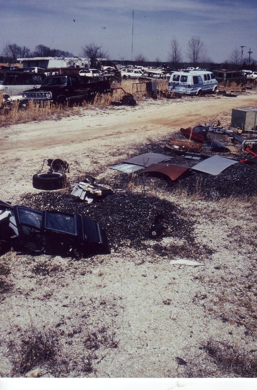 Aerial shot of what appears to be the DI in the process of renovation, from 1997