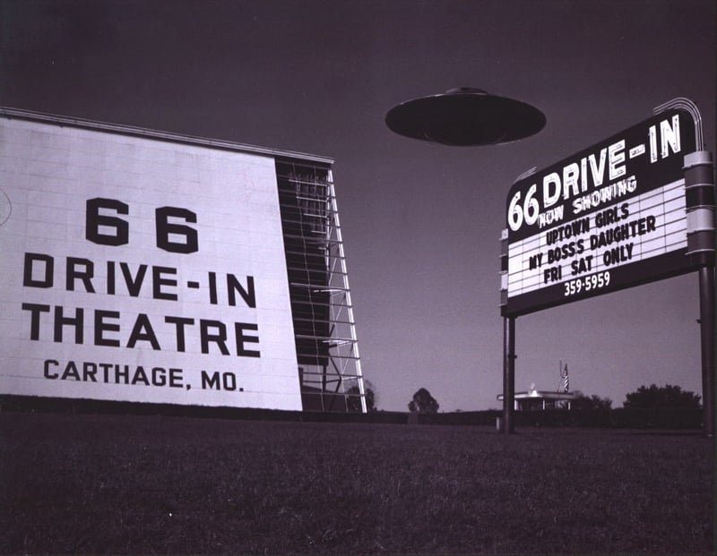 Taken from route 66. Is part of a landmark ufo picture book.