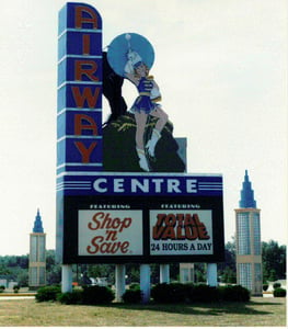 here's a pic of the great marquee that once alerted passers-by to what was showing