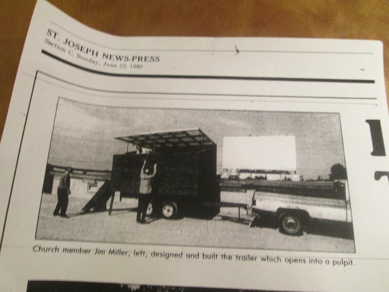 22June 1980 Church Drive-In Services