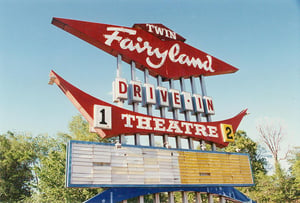 The theater was closed and run down but the sign was in great shape.