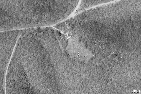 Terraserver Aerial view. Very small Drive-In. Structures look to be intact as of photo