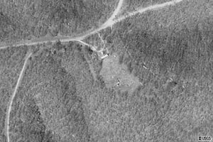 Terraserver Aerial view. Very small Drive-In. Structures look to be intact as of photo