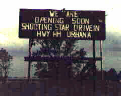 1997: The marquee at the 65 advertises the new drive-in to be built a few miles north.
