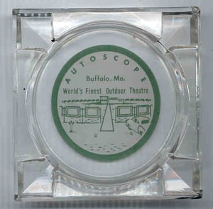 This old ashtray was offered on eBay last year; it features a nice little drawing of the 65 back when it was the multi-screened Autoscope.