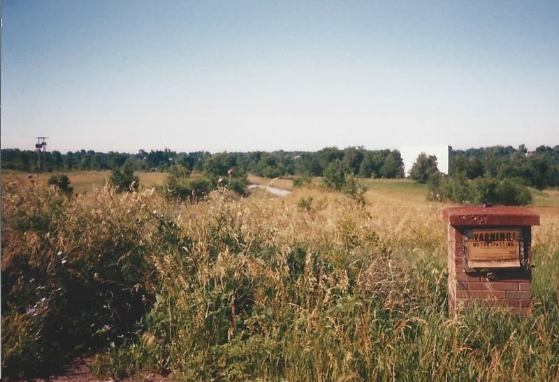 Hillcrest Drive-In property, 14 years after closing in 1974.