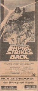 Advertisement for The Empire Strikes Back at the Hi M Drive-in.