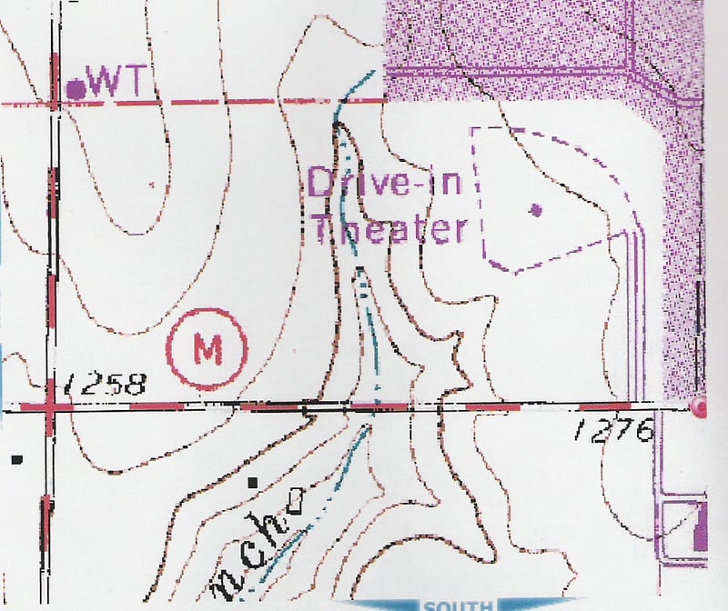 Hi M Drive-in Topo Map