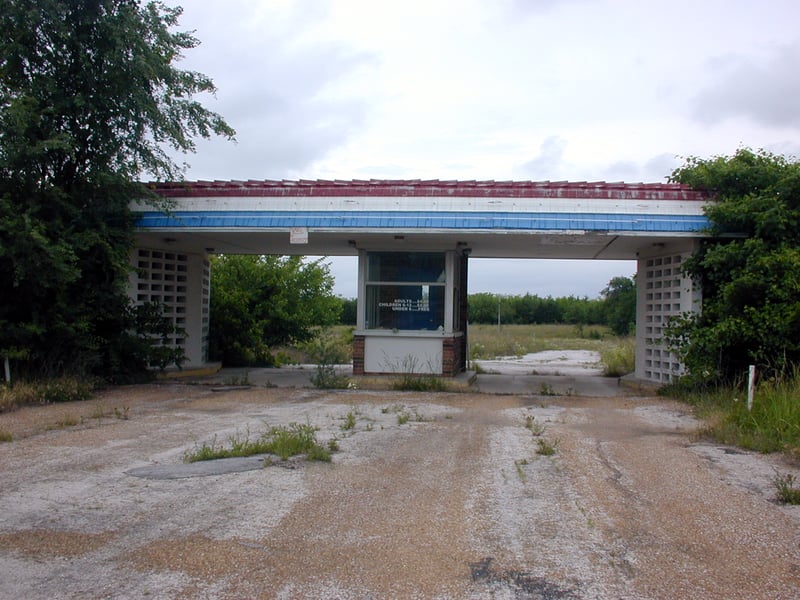 Entrance with ticket booths