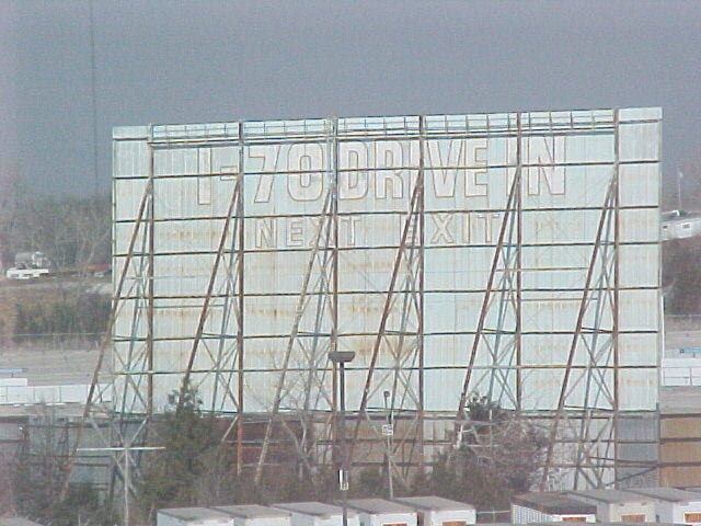 I-70 Drive-in taken from the I-70 side, not the usual 40 Hiway side.