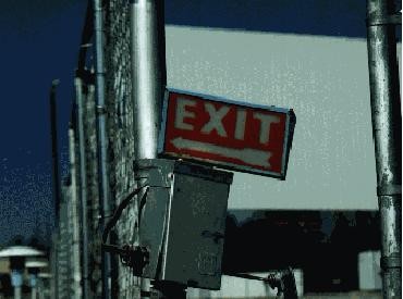 side fence, + old exit sign(from blairline.com)