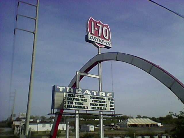 Daytime photo of I-70 Drive-In, Kansas City Missouri taken Oct 22nd 2011