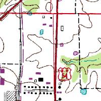 TerraServer topographic map showing location of Drive-In