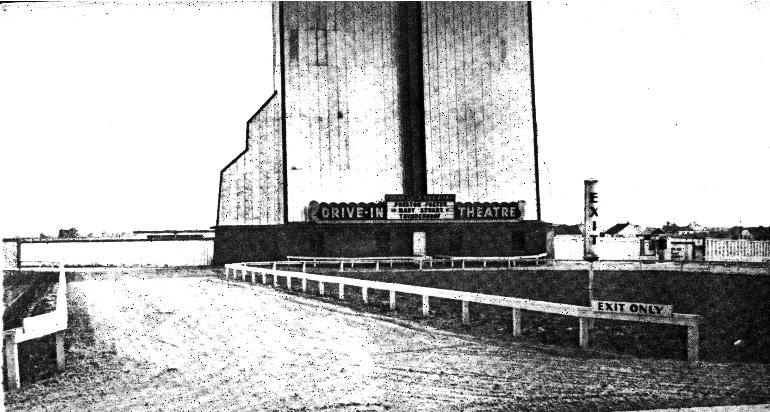 screen tower and entrance; as seen in the 1950/51Theatre Catalog