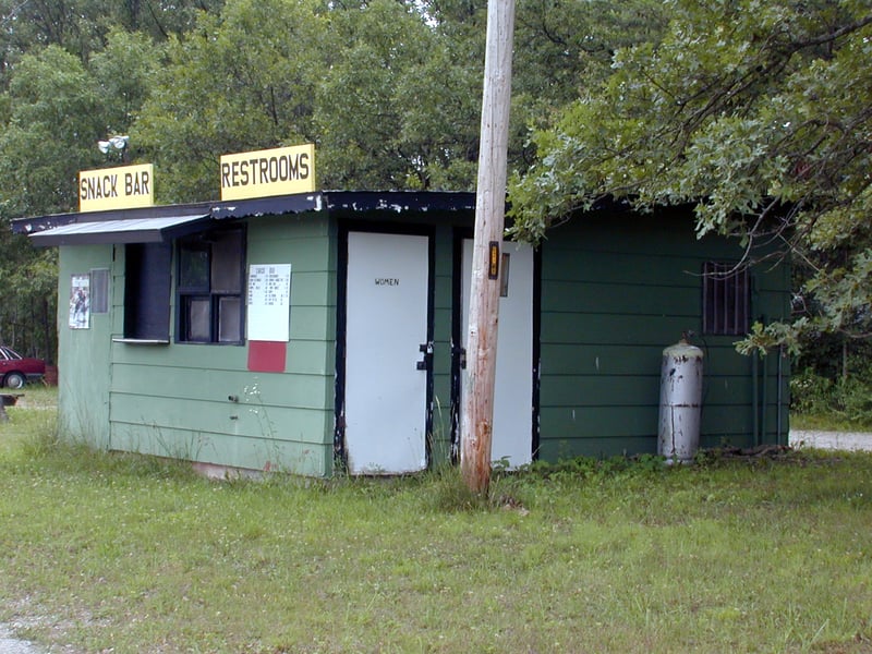 Snack bar and restrooms