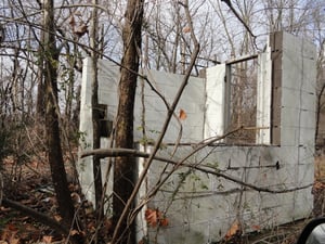 Ticket booth remains