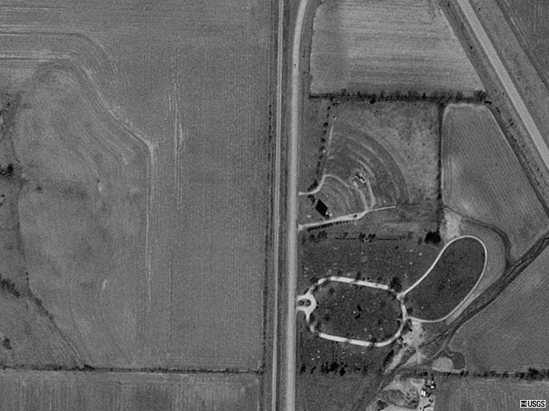 Aerial shot of the old Hwy 63...before it was reopened with an indoor multiplex attached.