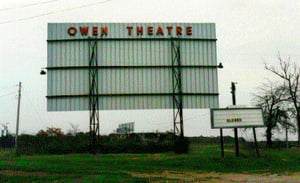 screen tower and marquee