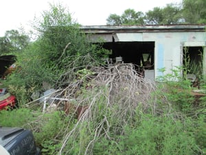 This is whats left of Concesson, bathroom and projector room