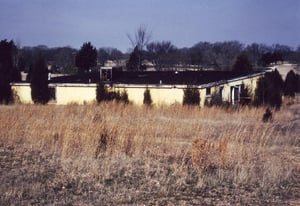 A closer look at the projection/concession
building