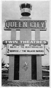 The Queen City's marquee.