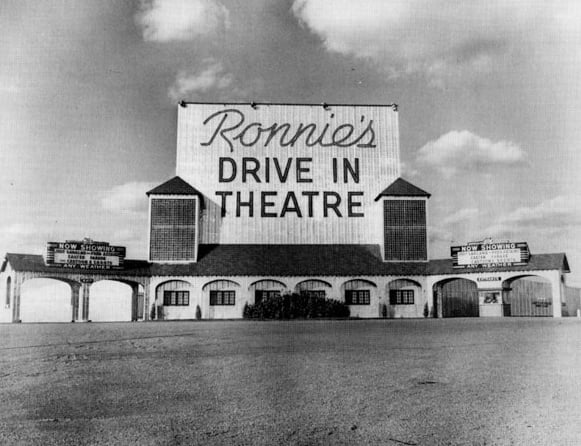 View of Ronnies Drive in taken from across the street.  scanned from an old photo.