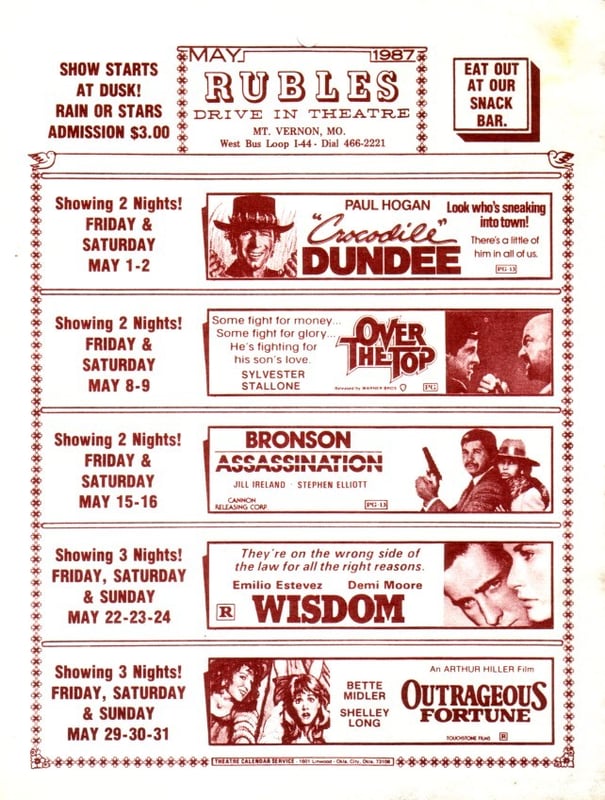 A Rubles handout ad.