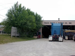 Business next to field where drive-in stood that may have also been part fo drive-in property