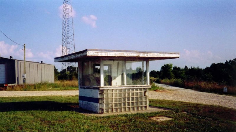 remnants of ticket booth