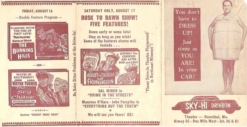 1956 Flyer for the Sky-Hi Drive-In
