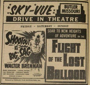 Newspaper clipping from Pleasanton KS newspaper