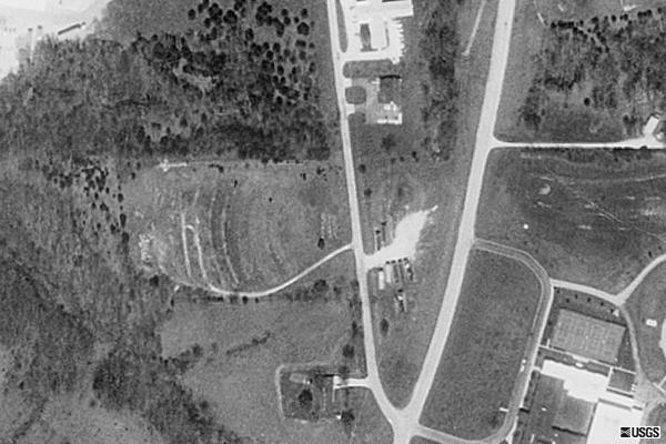 Terraserver Aerial Photo. Ramps, footprint, access road still visible.