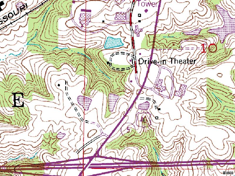 former site-off of Hwy 5 on Radio Hill Rd SE of town near I-70