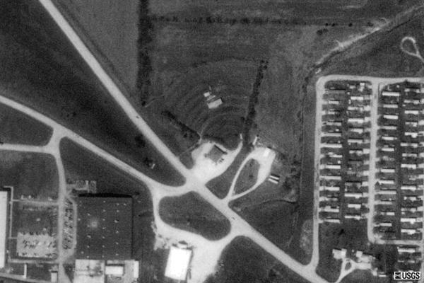 Terraserver Aerial View. Projection/Concession buildings appear to be standing as of this picture.