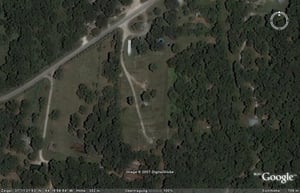 Aerial view of drive-in site